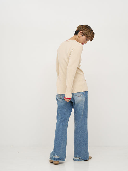 【 予約:11月中旬 】LOOSE FIT FLARE PT /Y254-31131
